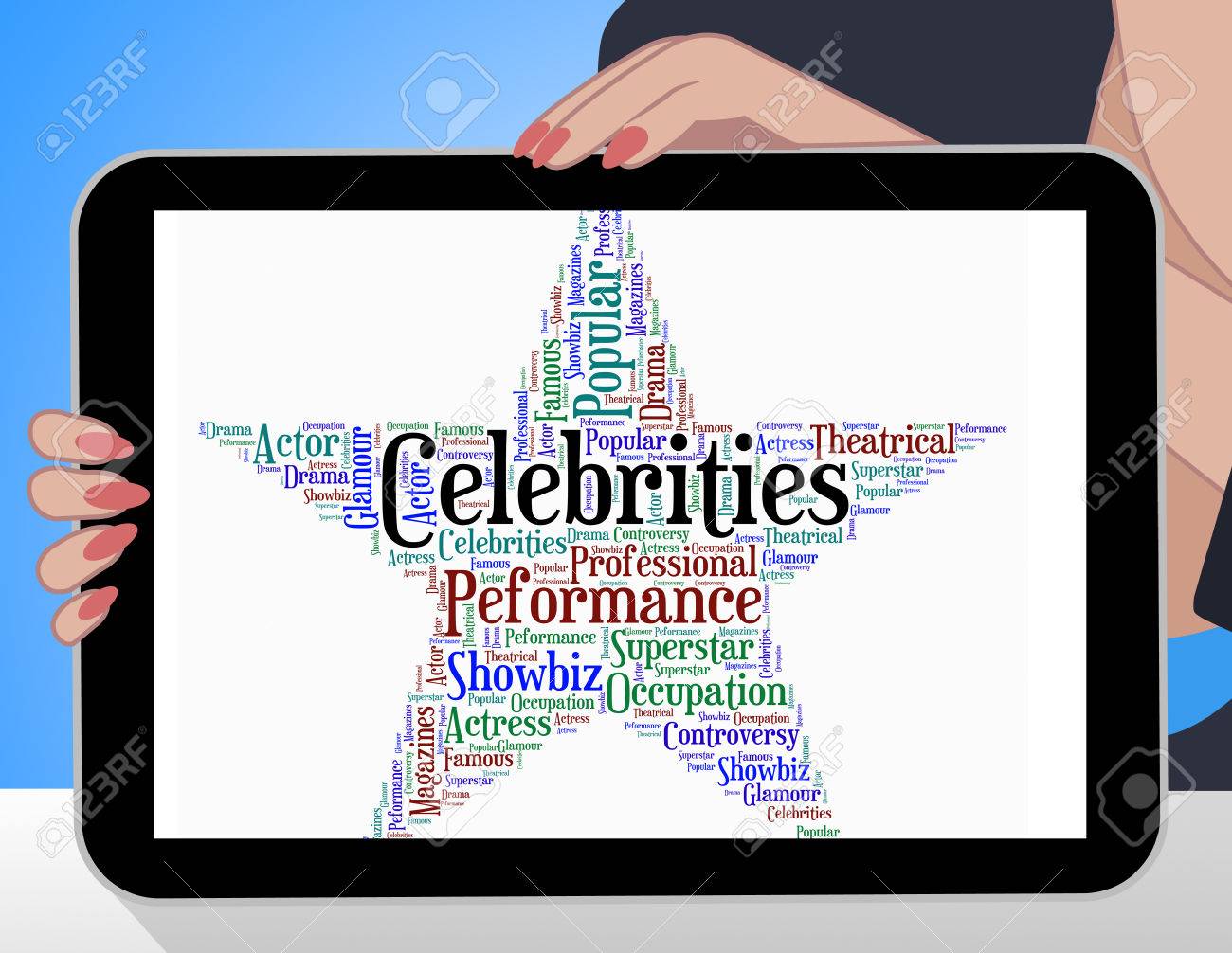 Celebrities Star Meaning Notorious Word And Notable Stock Photo Picture And Royalty Free Image Image