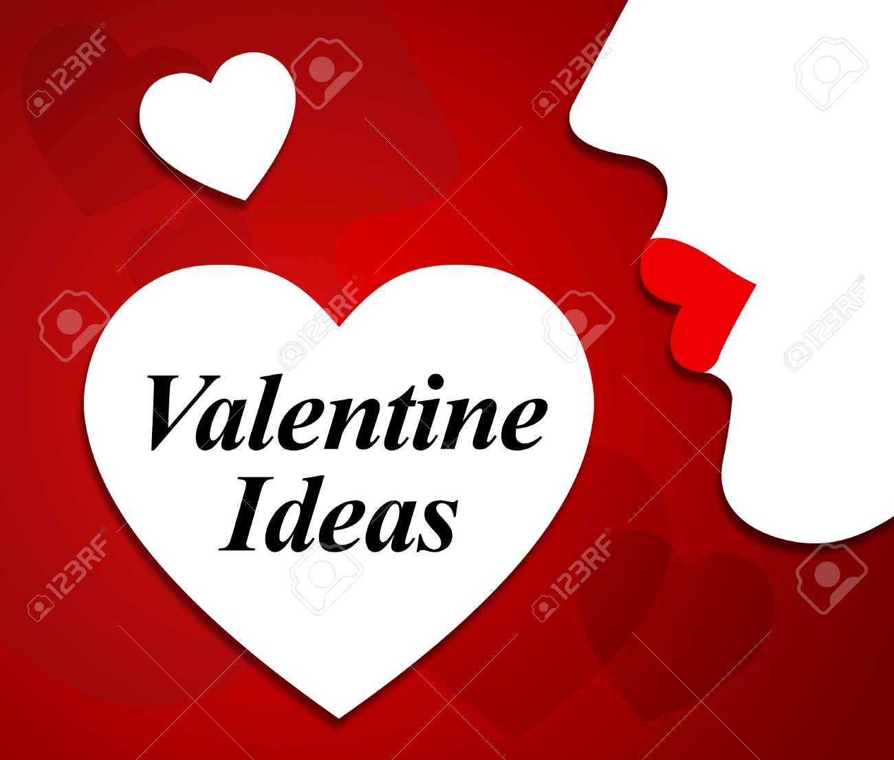 Valentine Ideas Meaning Valentines Day And Boyfriend Stock Photo