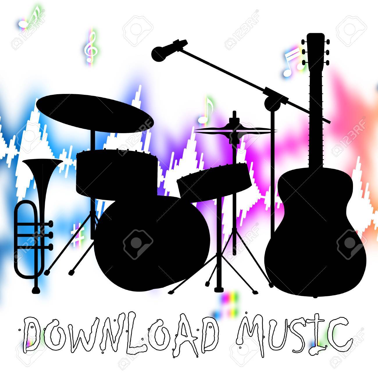 descargar pista de musica Descargar música en línea indica las pistas de sonido y web — foto.