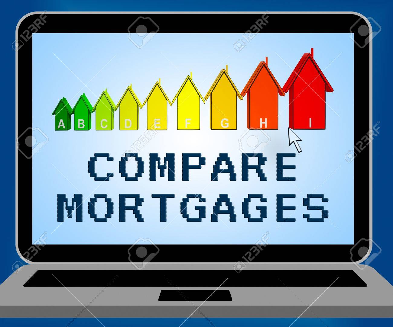stock illustration campare mortgages