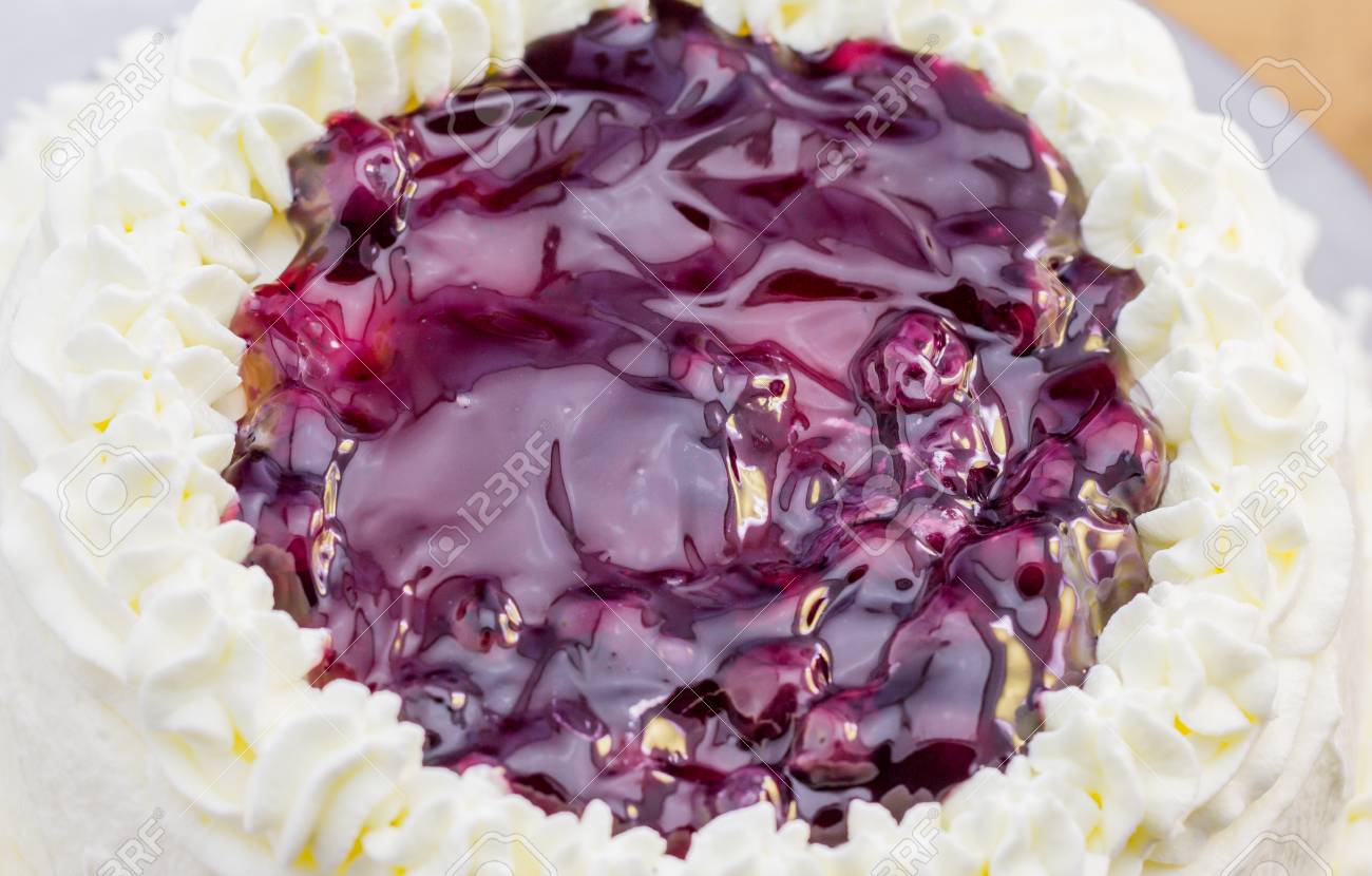 Blueberry Cake With Blueberry Topping Stock Photo Picture And Royalty Free Image Image 25658828