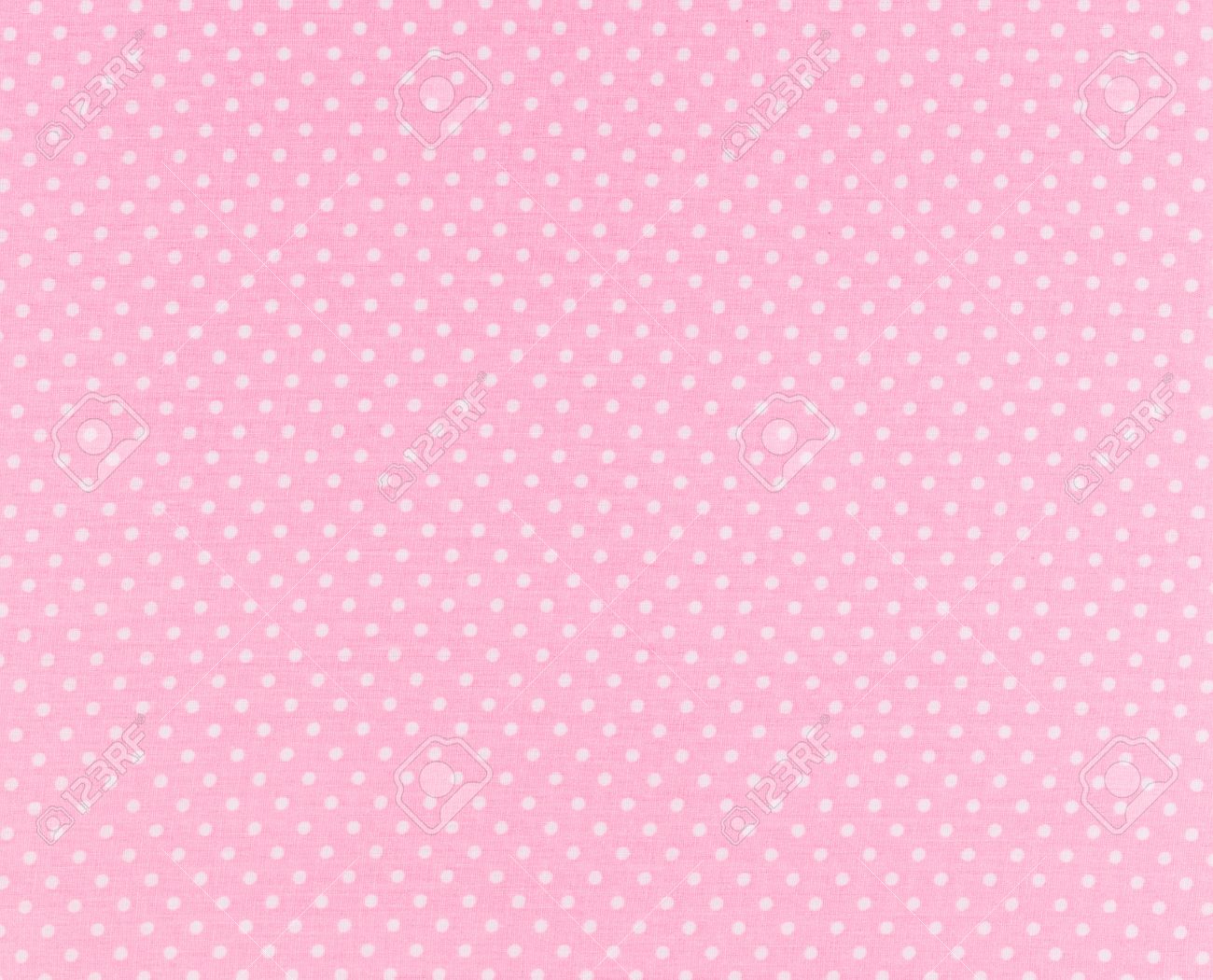 ピンク水玉ドット生地背景やテクスチャの上に白いドット の写真素材 画像素材 Image