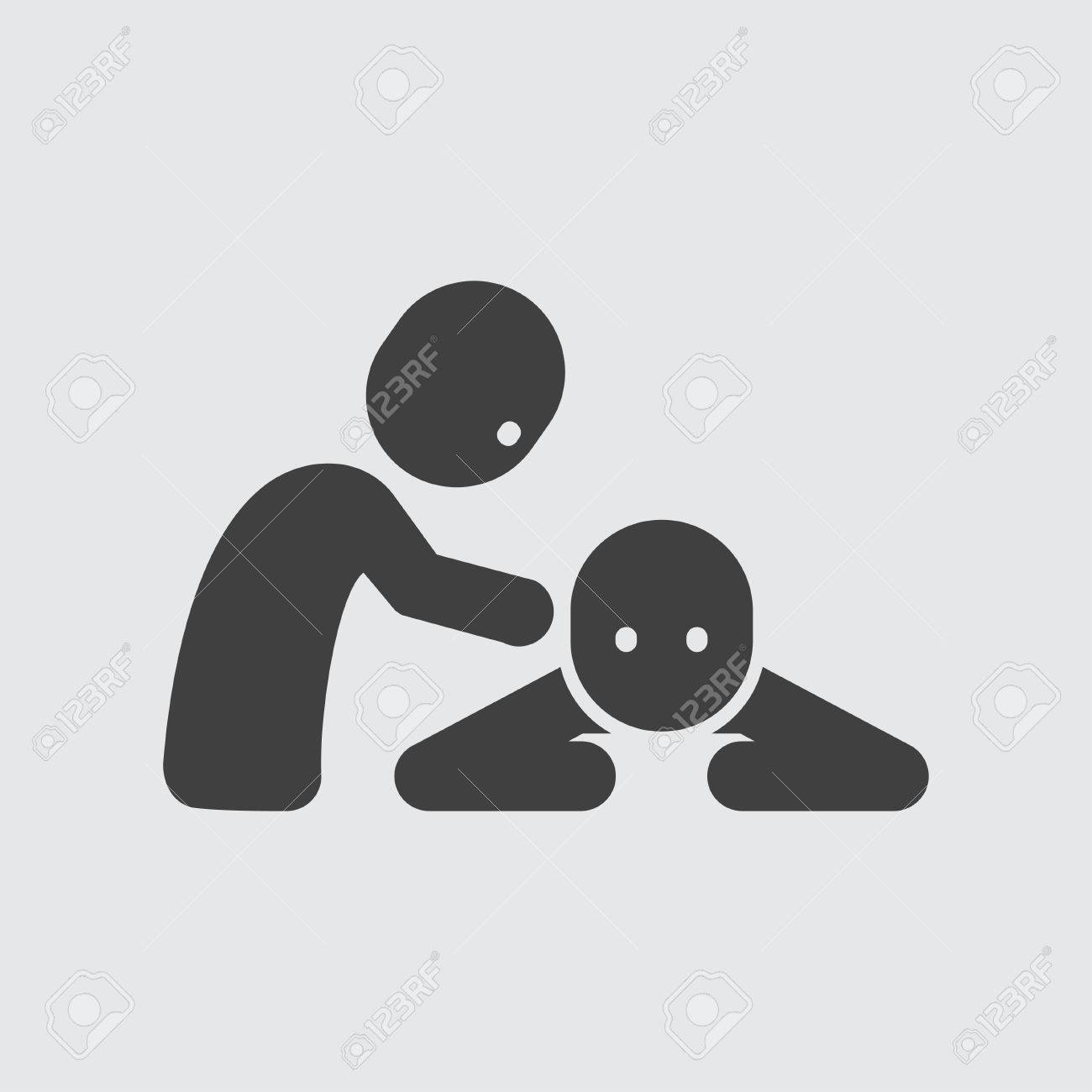 マッサージのアイコンのイラスト分離ベクトル記号のイラスト素材 ベクタ Image