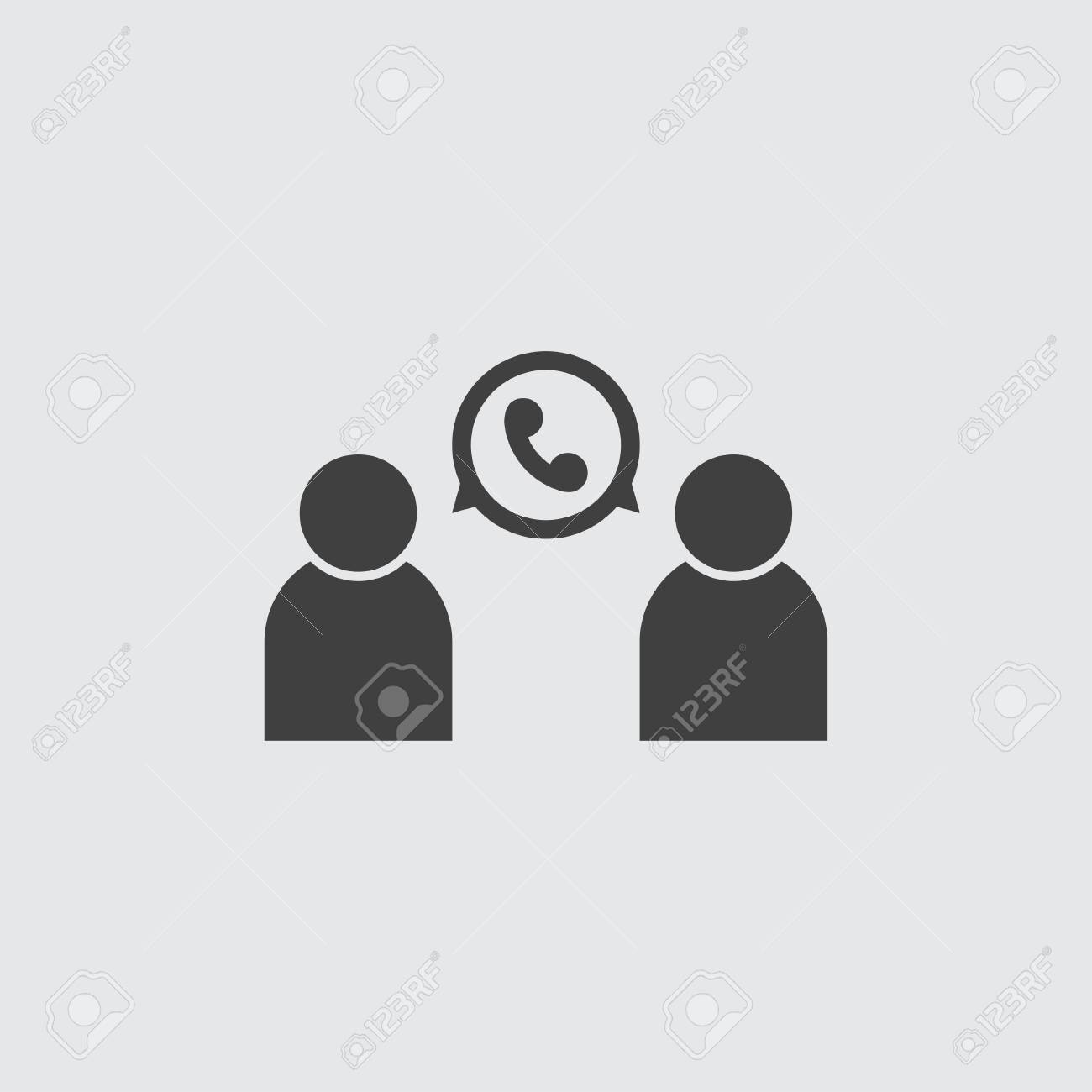 電話会話アイコン イラスト分離ベクトル記号のイラスト素材 ベクタ Image