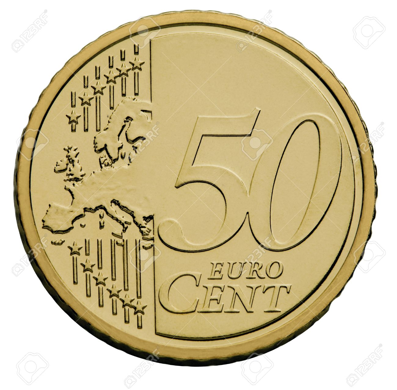 50 Cents Euro Coin Stock P O 1695339 50 Cents Euro Coin Stock P O 1695339