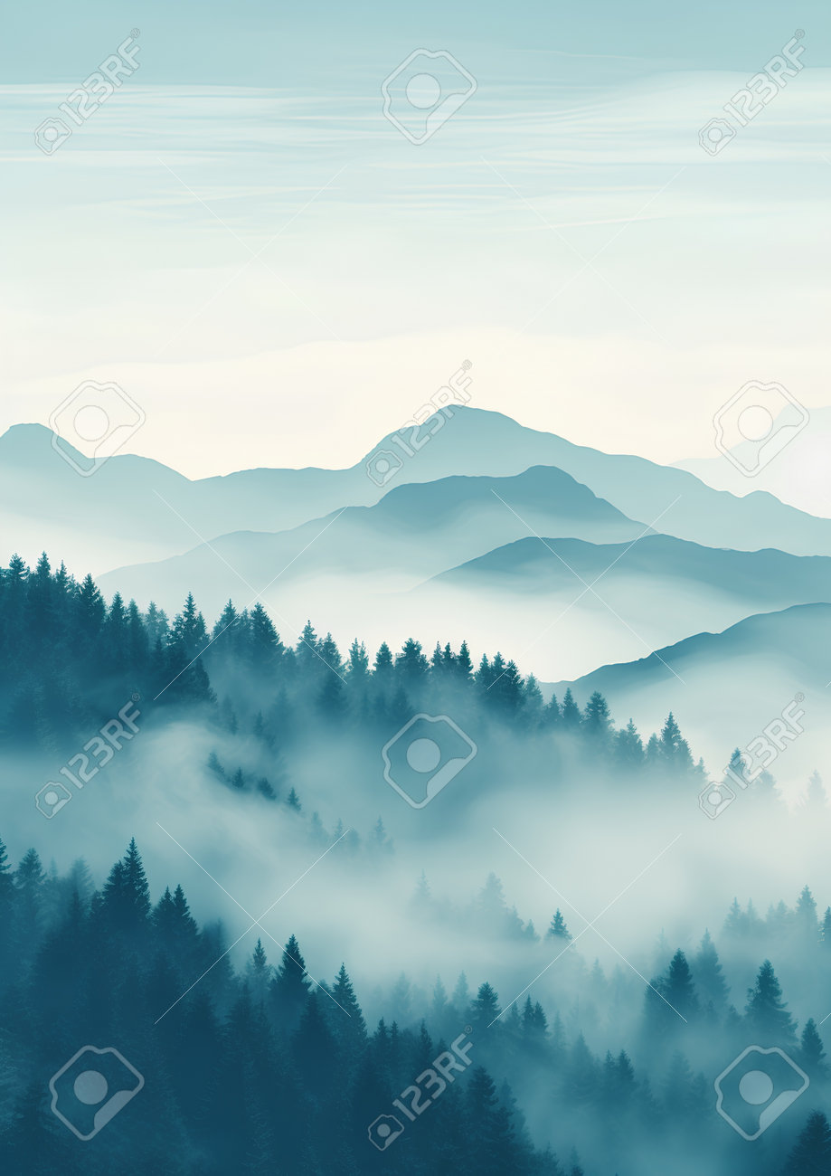 霧の山々の風景画 hqdefault.jpg