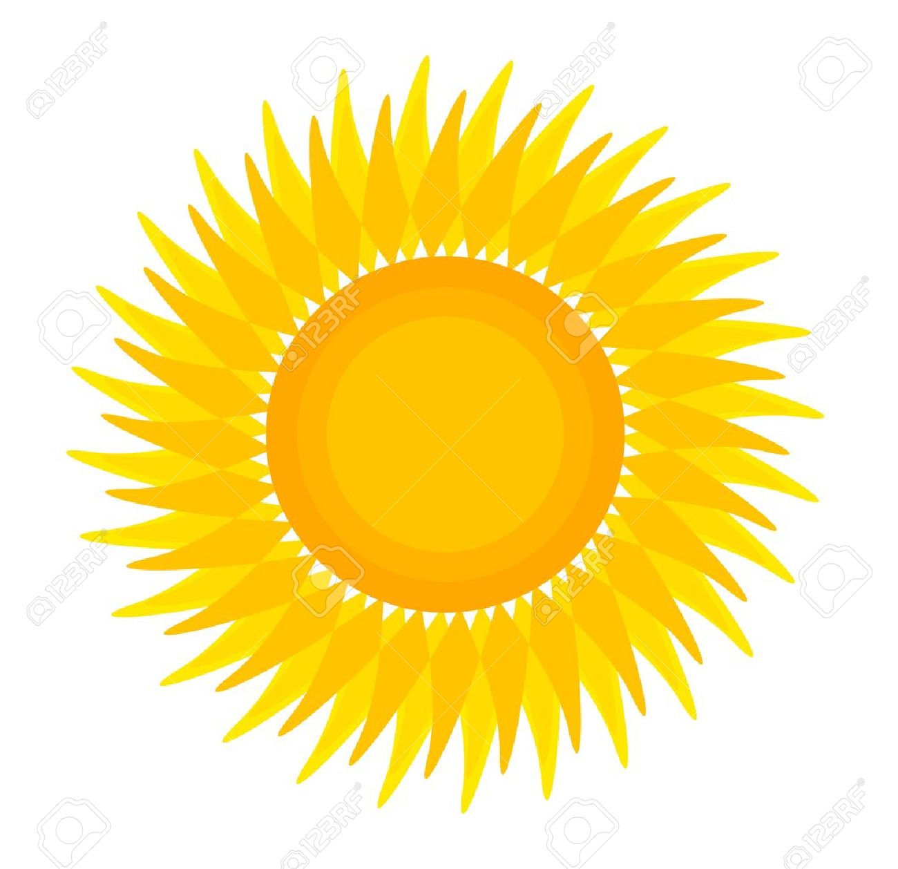 sun illustration isolated over white vector icon sun illustration