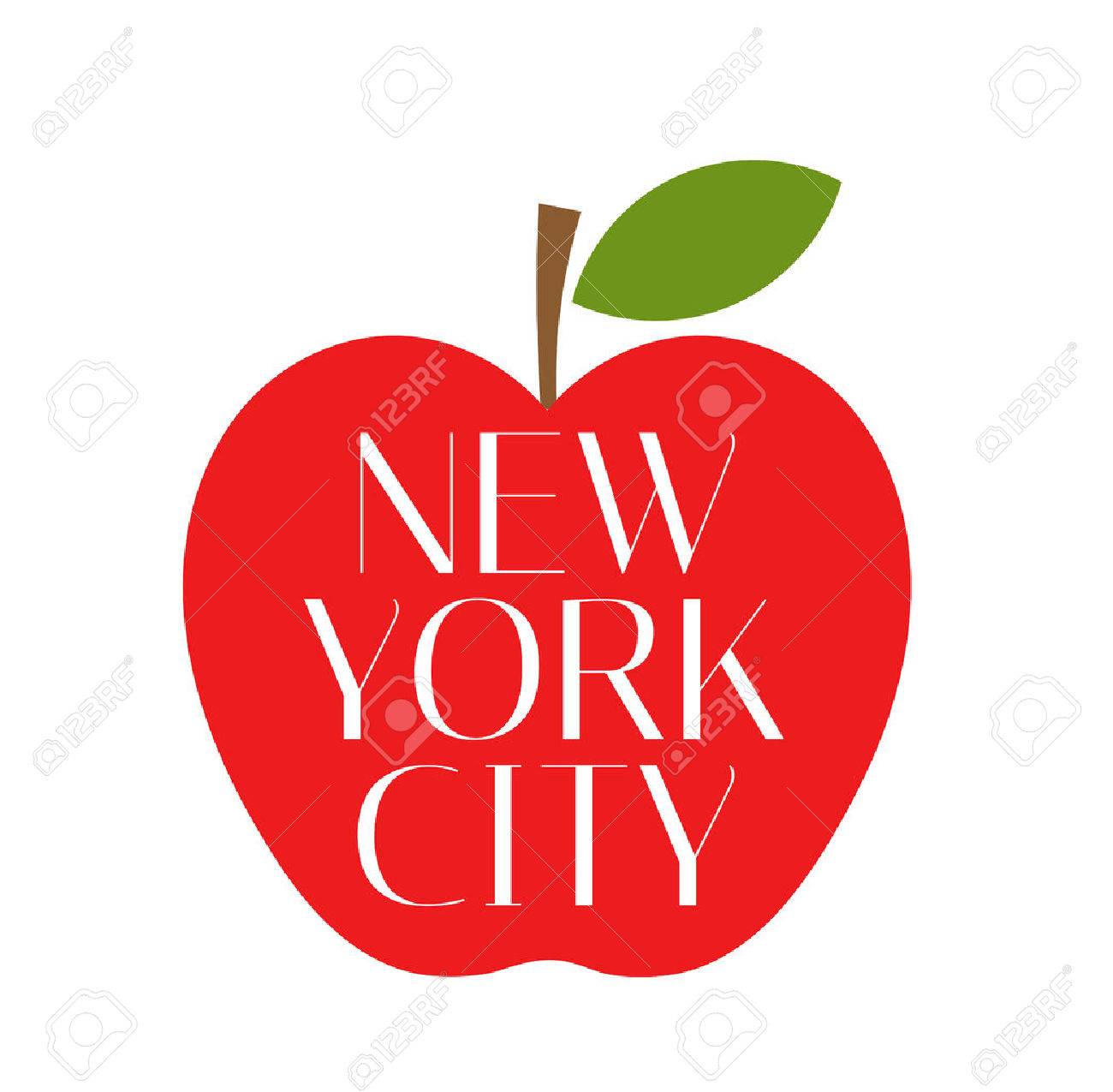Red Big Apple New York City Royalty Free Cliparts Vectors And Stock Illustration Image 64938249