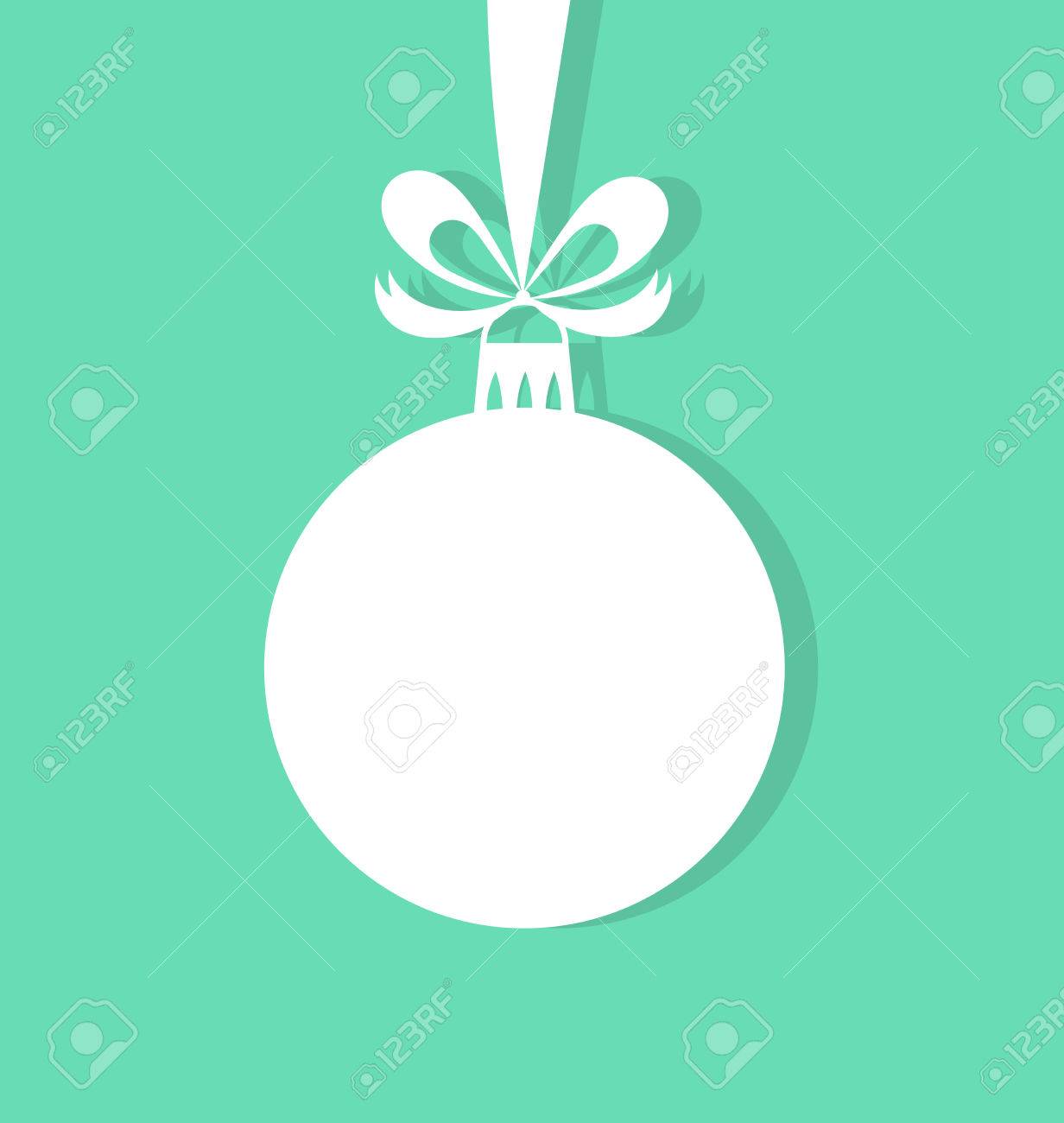 Ornement De Boule De Noël Vector Illustration
