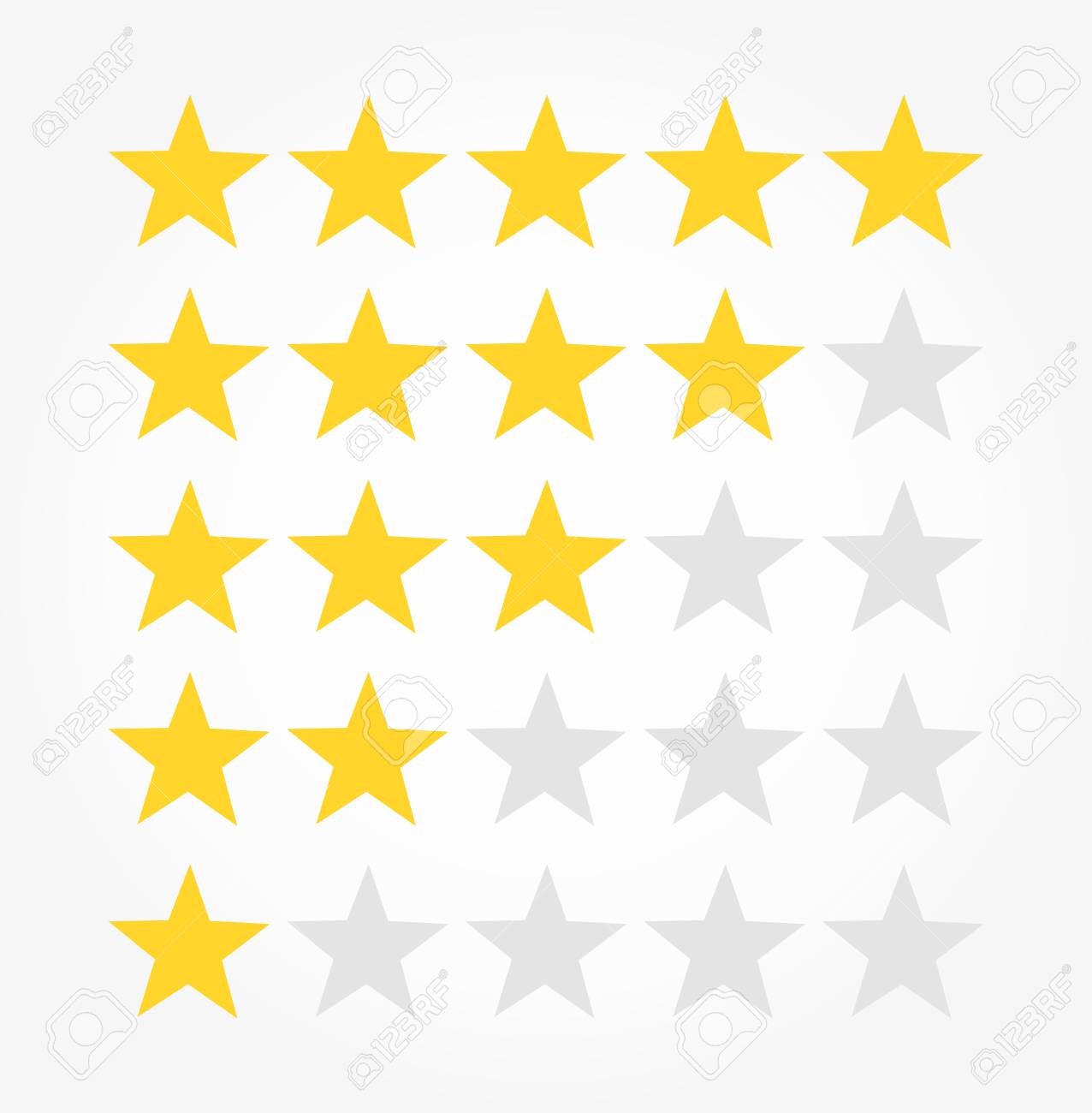 シンボルの星ランクを評価します ベクトル図 のイラスト素材 ベクタ Image 9570