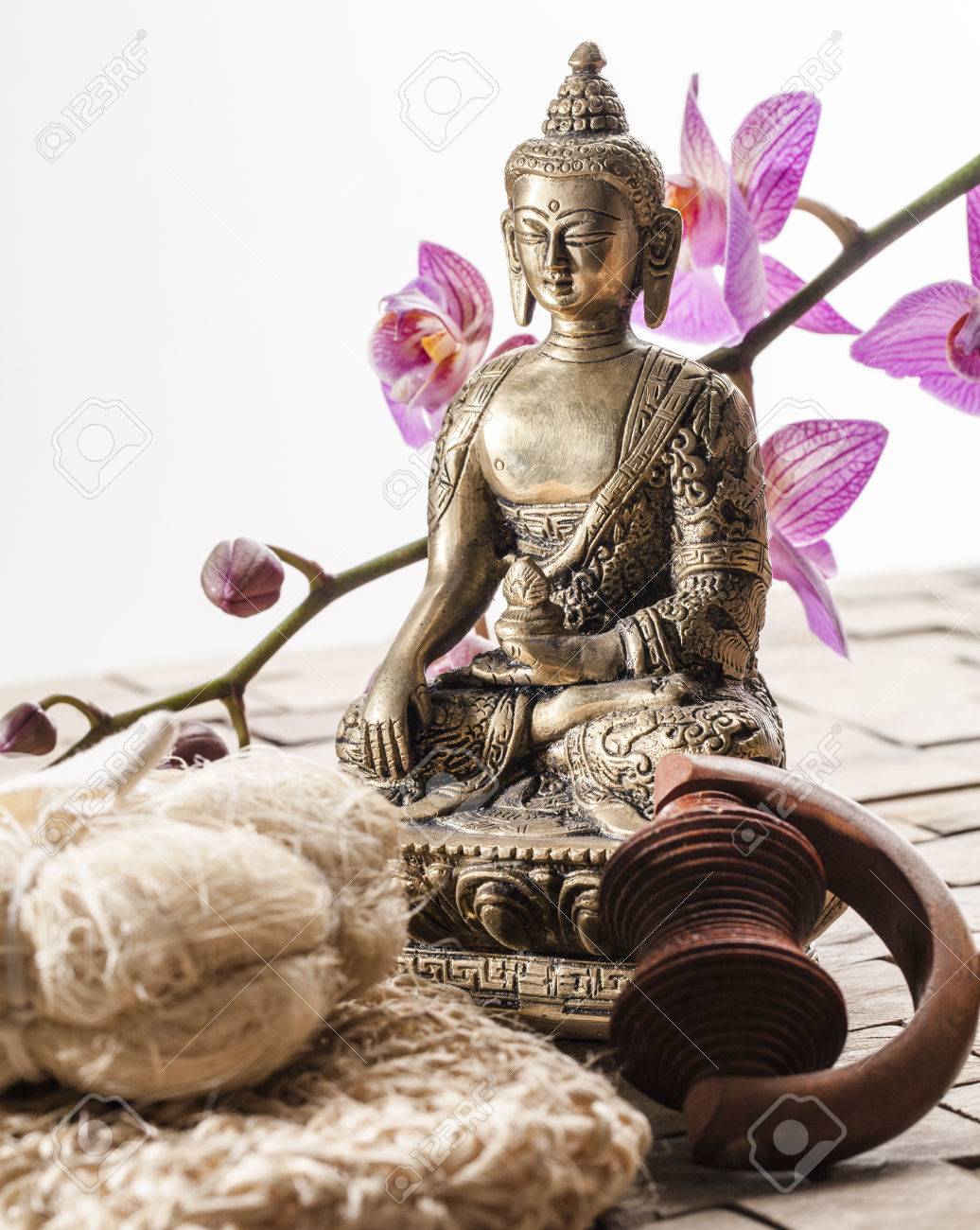 Zen Buddha For Feng Shui And Ayurveda Spa With Asian Culture Stock Photo Picture And Royalty Free Image Image