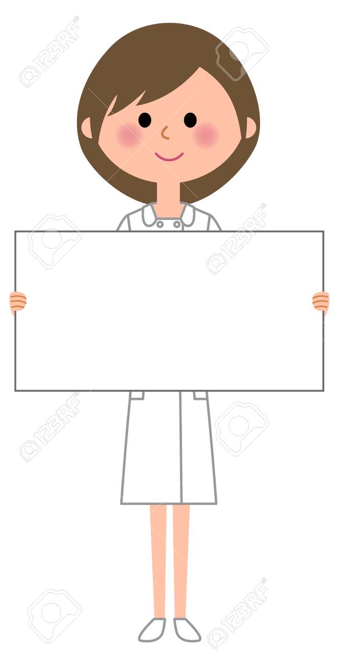 看護師 ホワイト ボードのイラスト素材 ベクタ Image 看護師 ホワイト ボードのイラスト素材 ベクタ Image