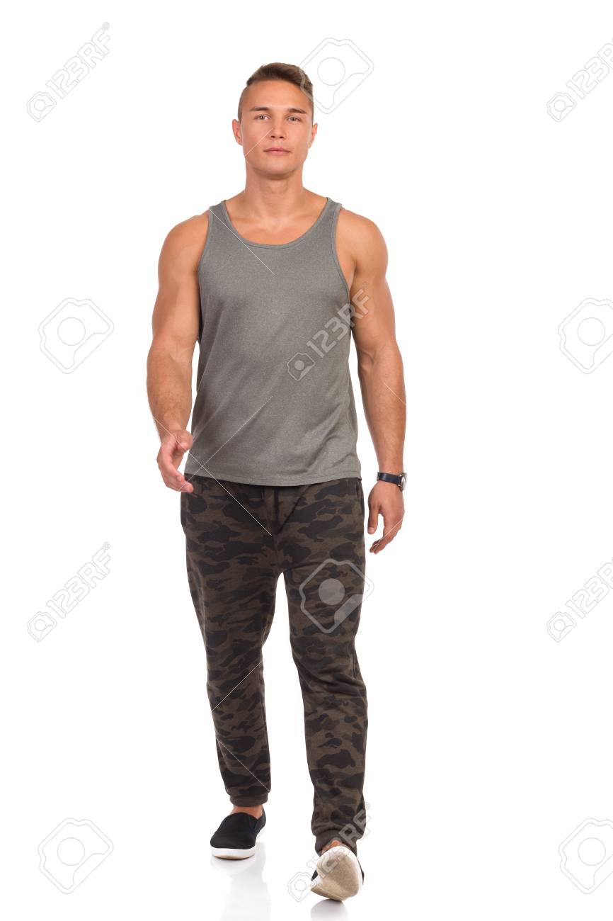 man in tracksuit