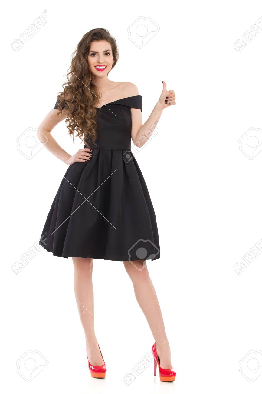 black heels for cocktail dress
