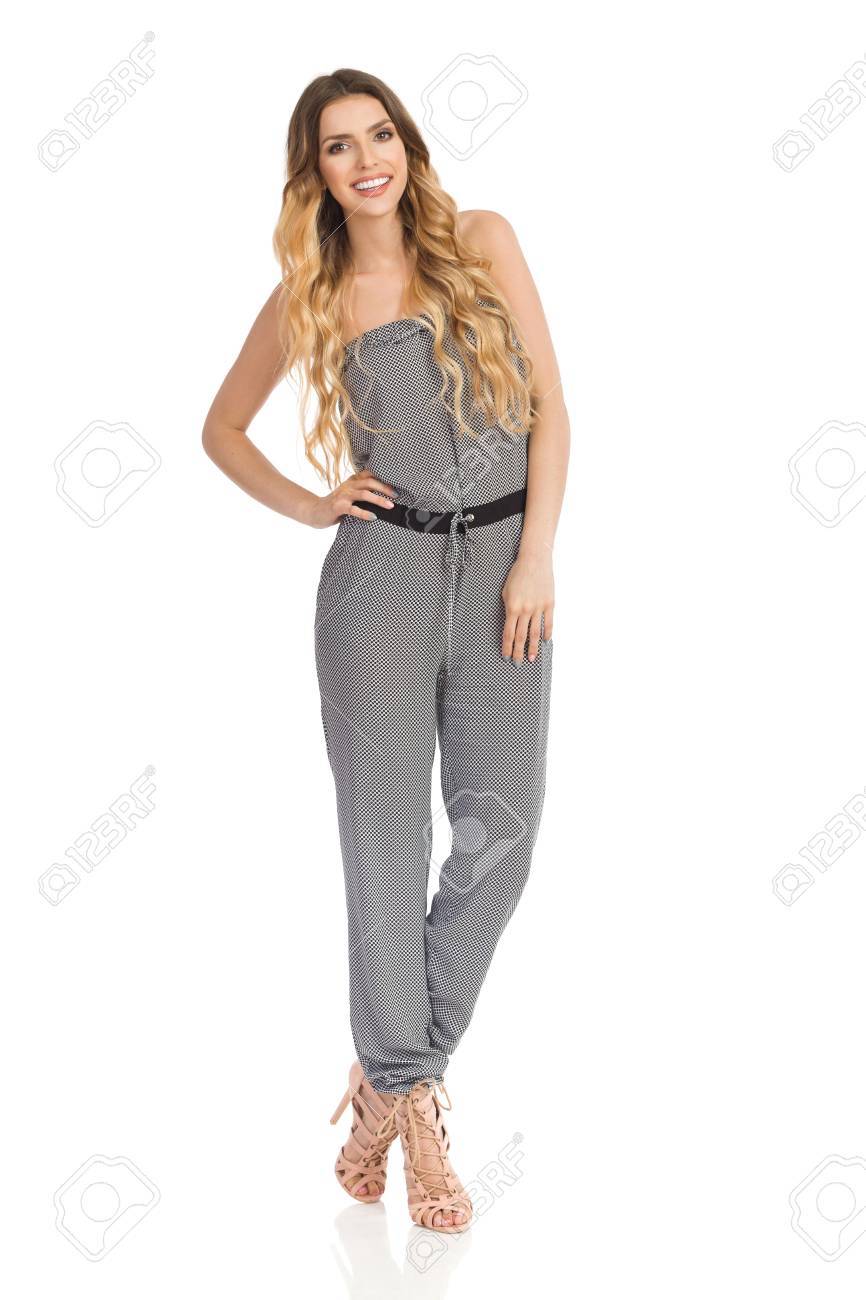 jumpsuit high heels