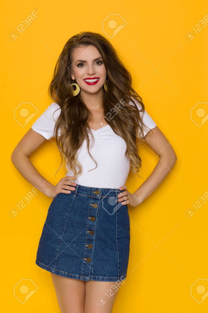 jeans top skirt