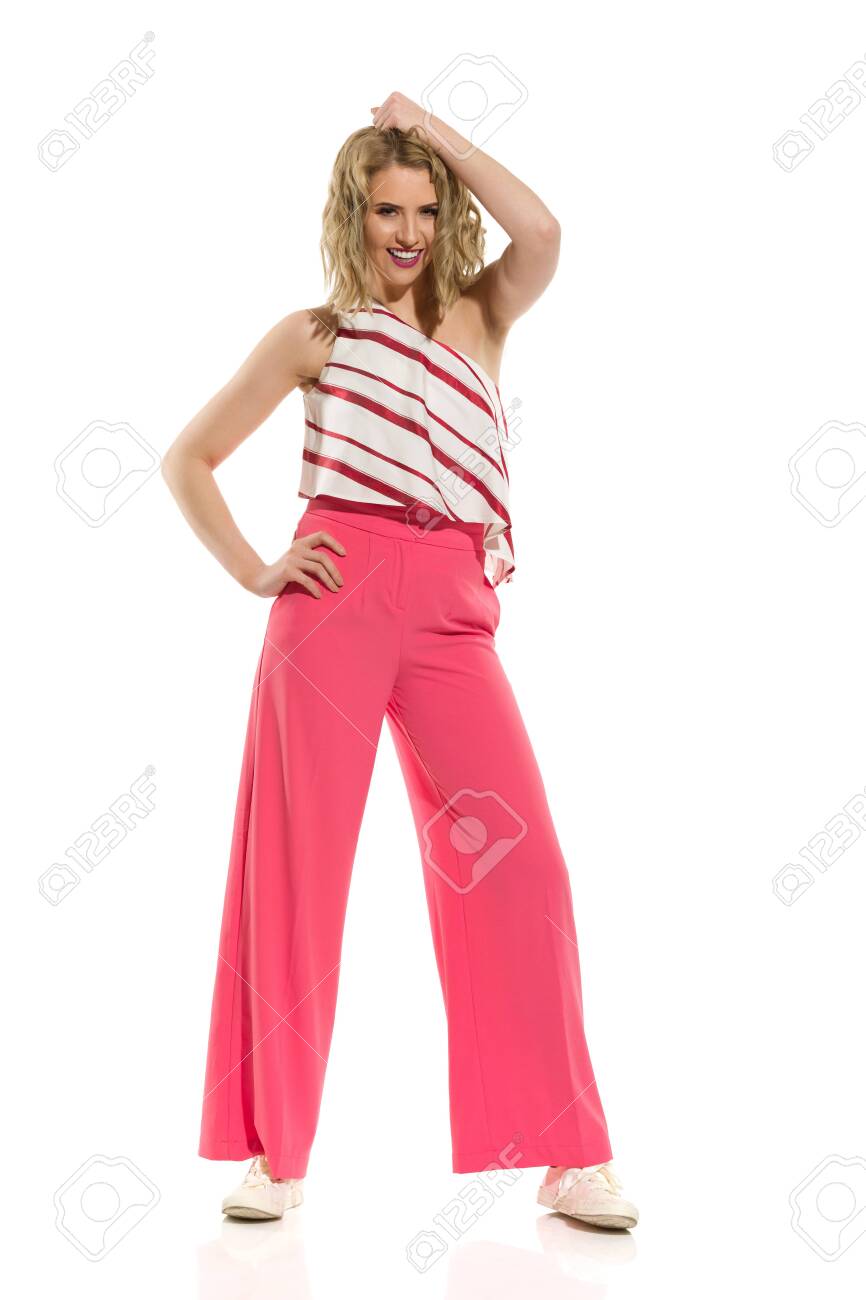 wide leg full length trousers