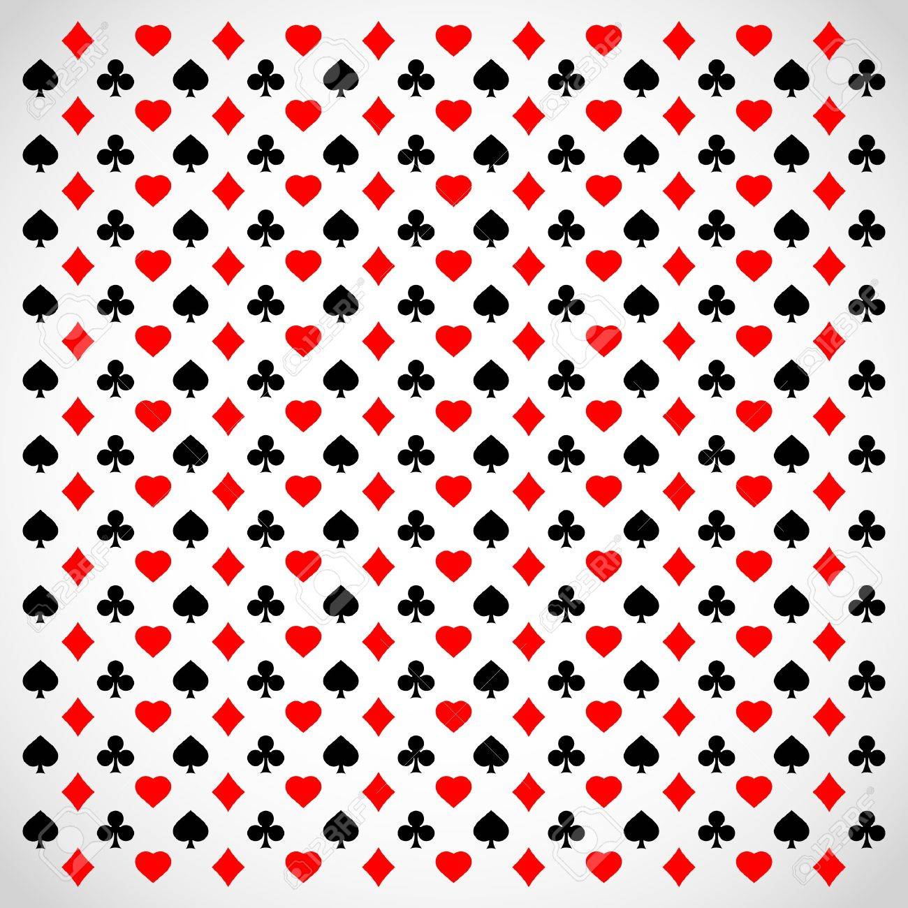 Abstract Background With Card Suits. Stock Photo, Picture and Royalty Free  Image. Image 8280005.