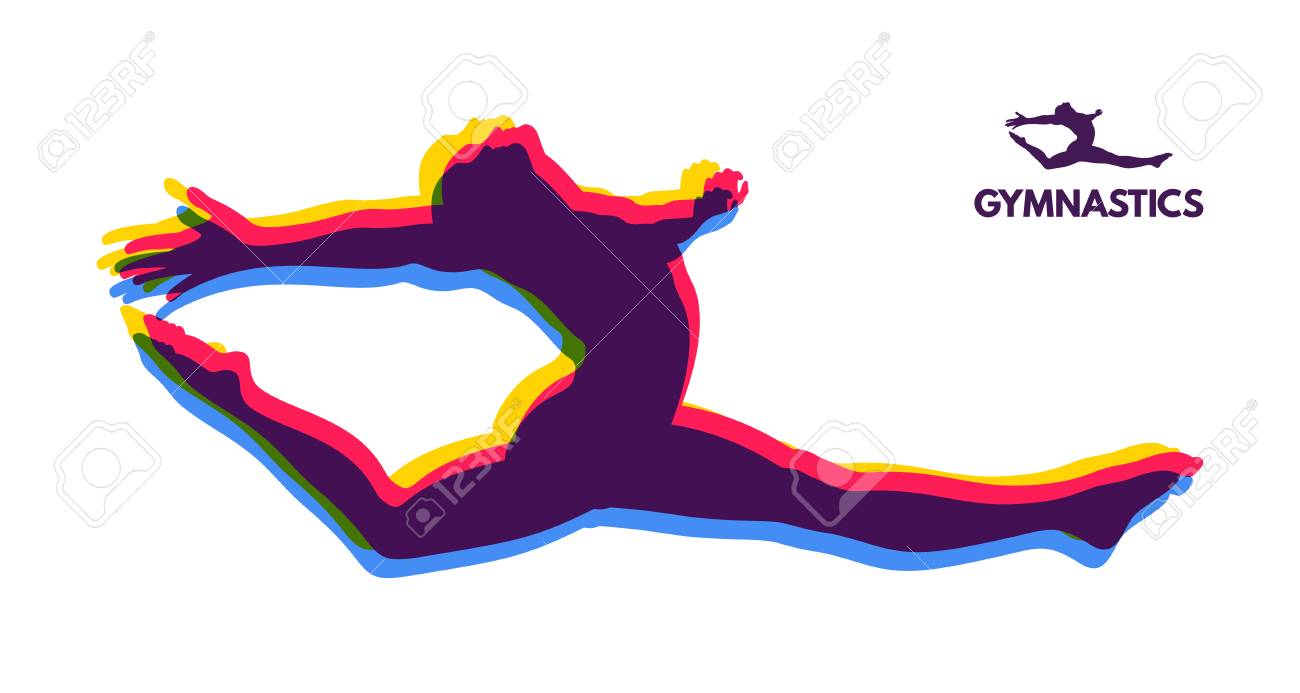 gymnast silhouette of a dancer gymnastics activities for icon