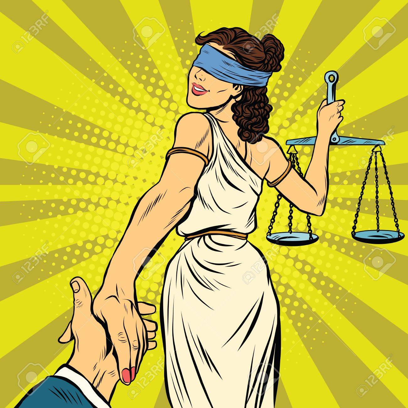 follow me, Themis leads to court, pop art retro vector illustration. Justice and law - 60586614 follow me, Themis leads to court, pop art retro vector illustration. Justice and law - 60586614
