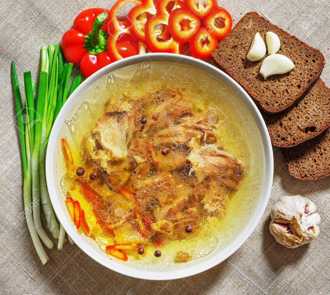 Hace la sopa ajo se como cebolla de y