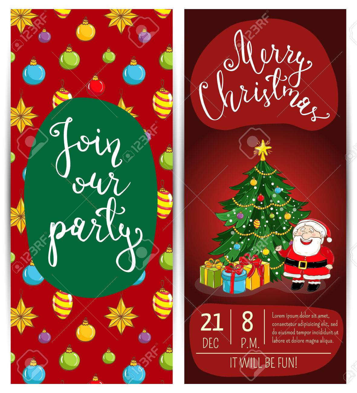 invitation on christmas party with date time and slogan funny funny event invitation