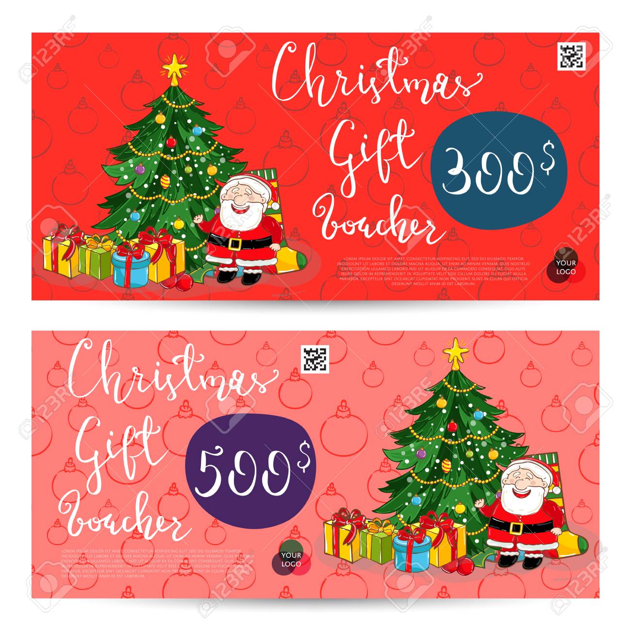christmas gift voucher template gift coupon with xmas attributes christmas gift coupon