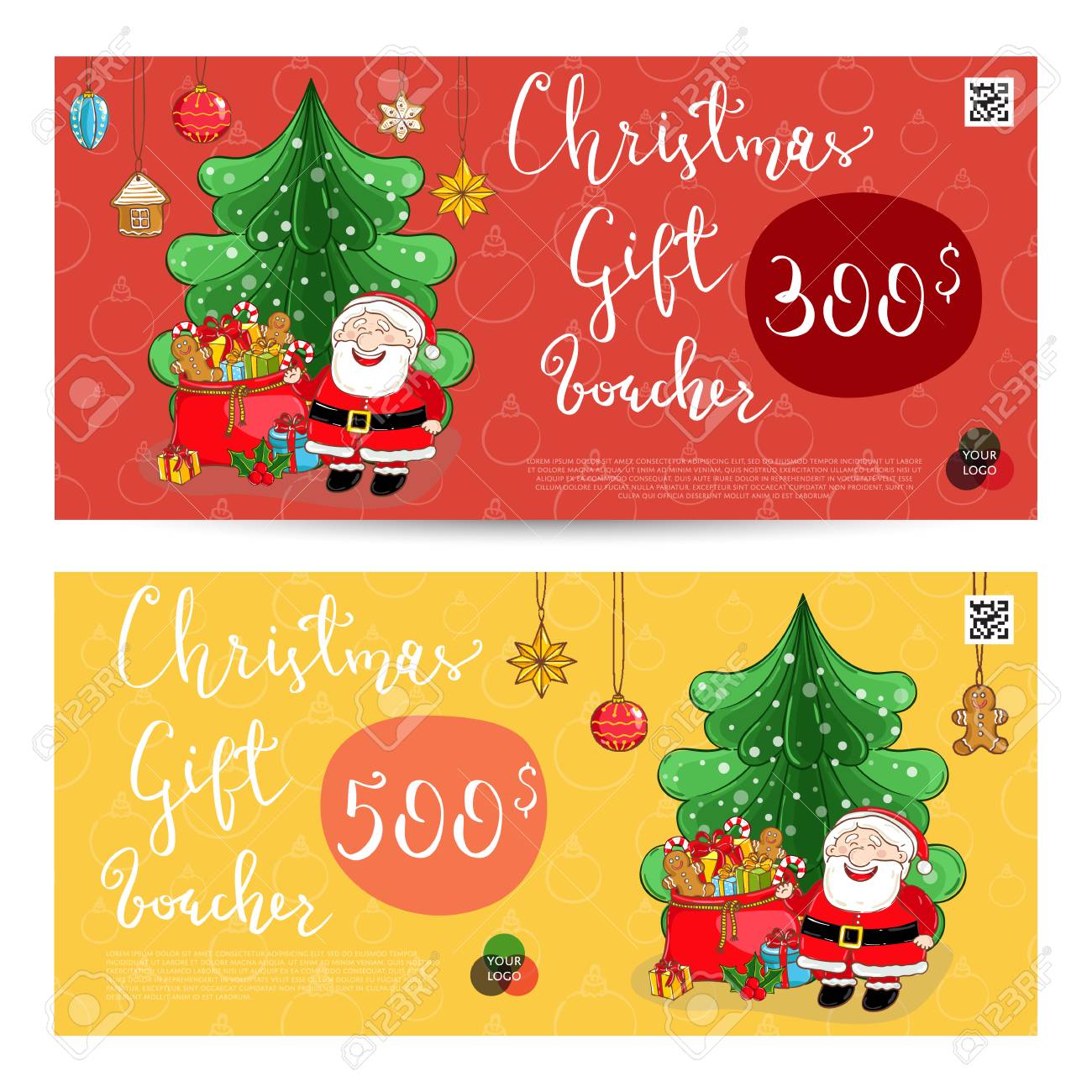 christmas gift voucher template gift coupon with xmas attributes christmas gift coupon