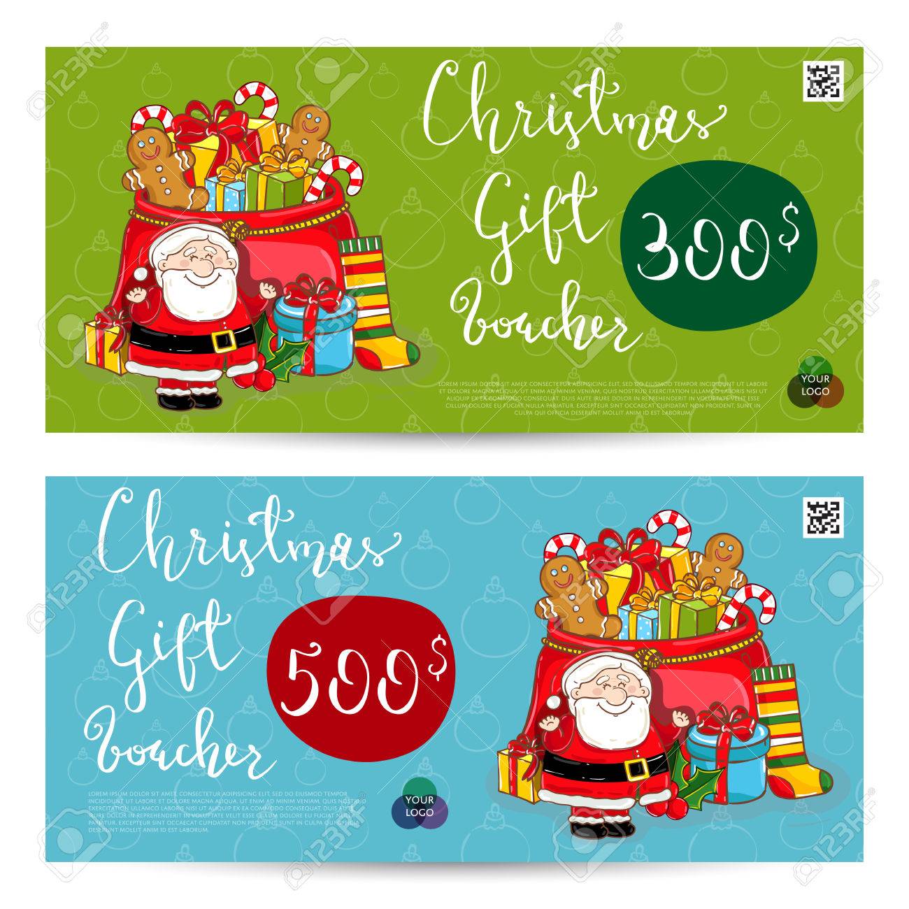christmas gift voucher template gift coupon with xmas attributes christmas gift coupon