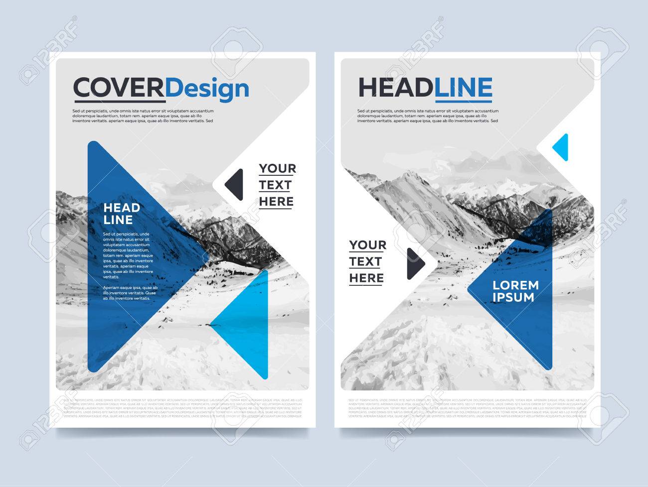 Broschure Deckung Prasentation Design Vorlage Raster Blau Jahresbericht Abstrakt Flacher Hintergrund Leaflet Layout Corporate Dokument Business Broschure Konzept Lizenzfreie Fotos Bilder Und Stock Fotografie Image