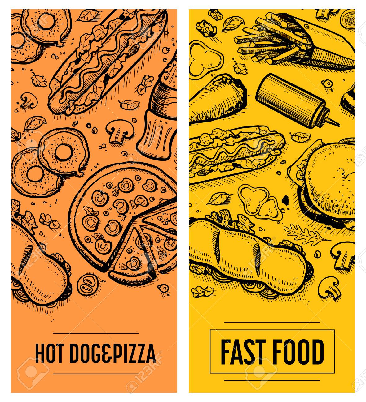 fast food restaurant menu