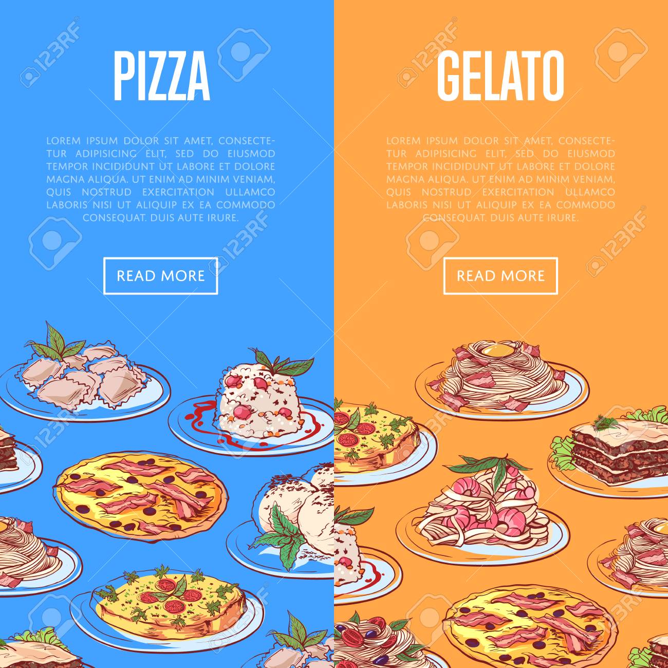 italian restaurant flyers with