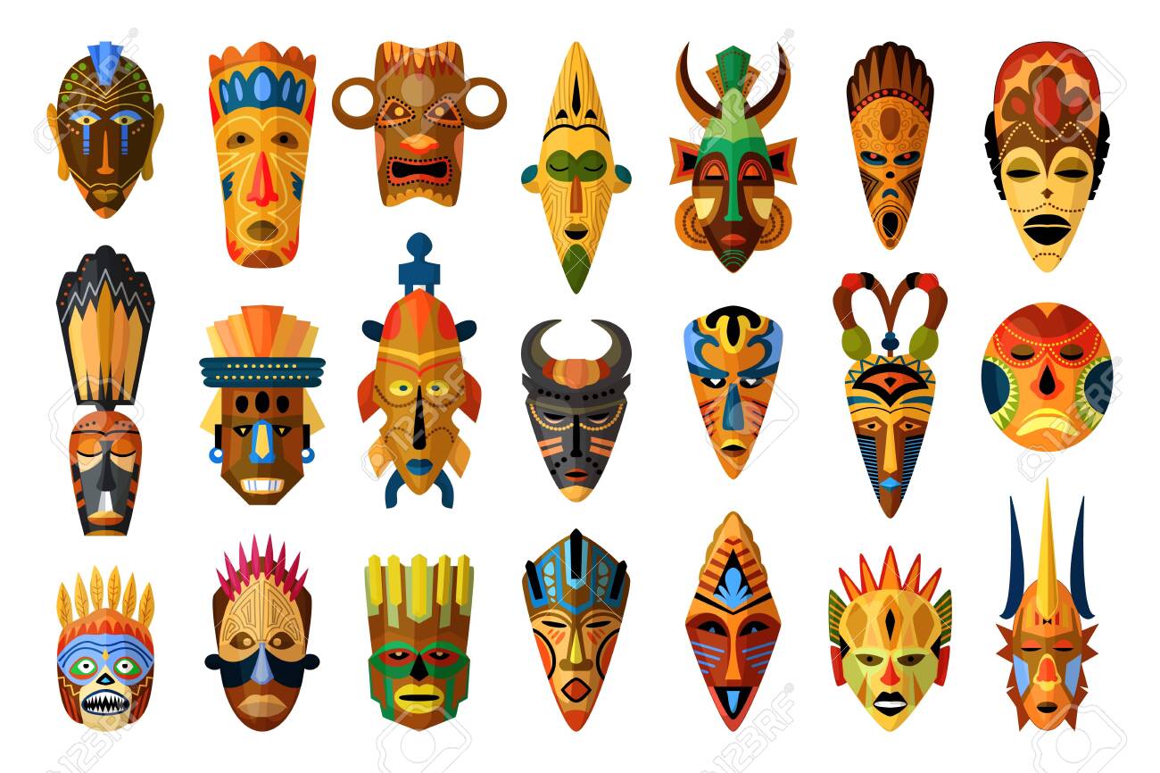 アフリカ部族仮面A