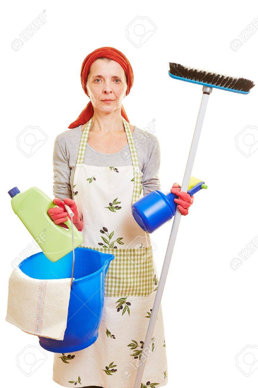 cleaning lady image