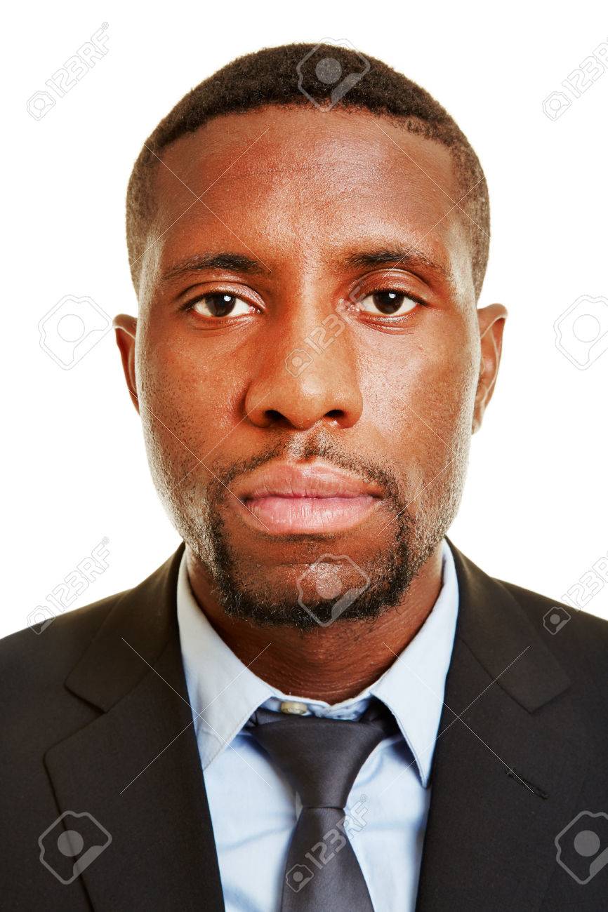 アフリカ ビジネスの男の顔を正面から見る の写真素材 画像素材 Image
