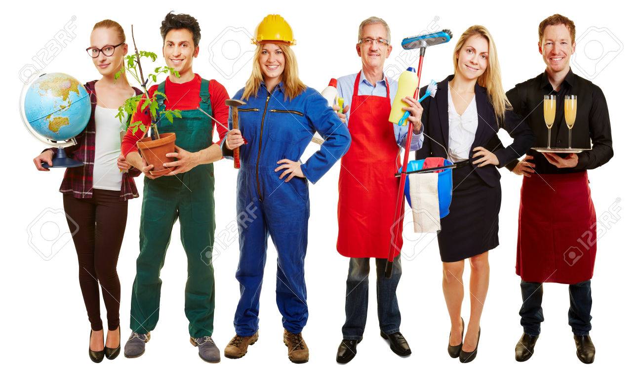 group with different occupations