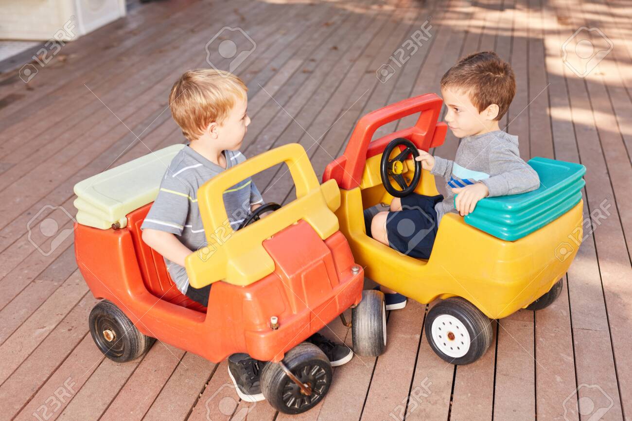 boys pedal car
