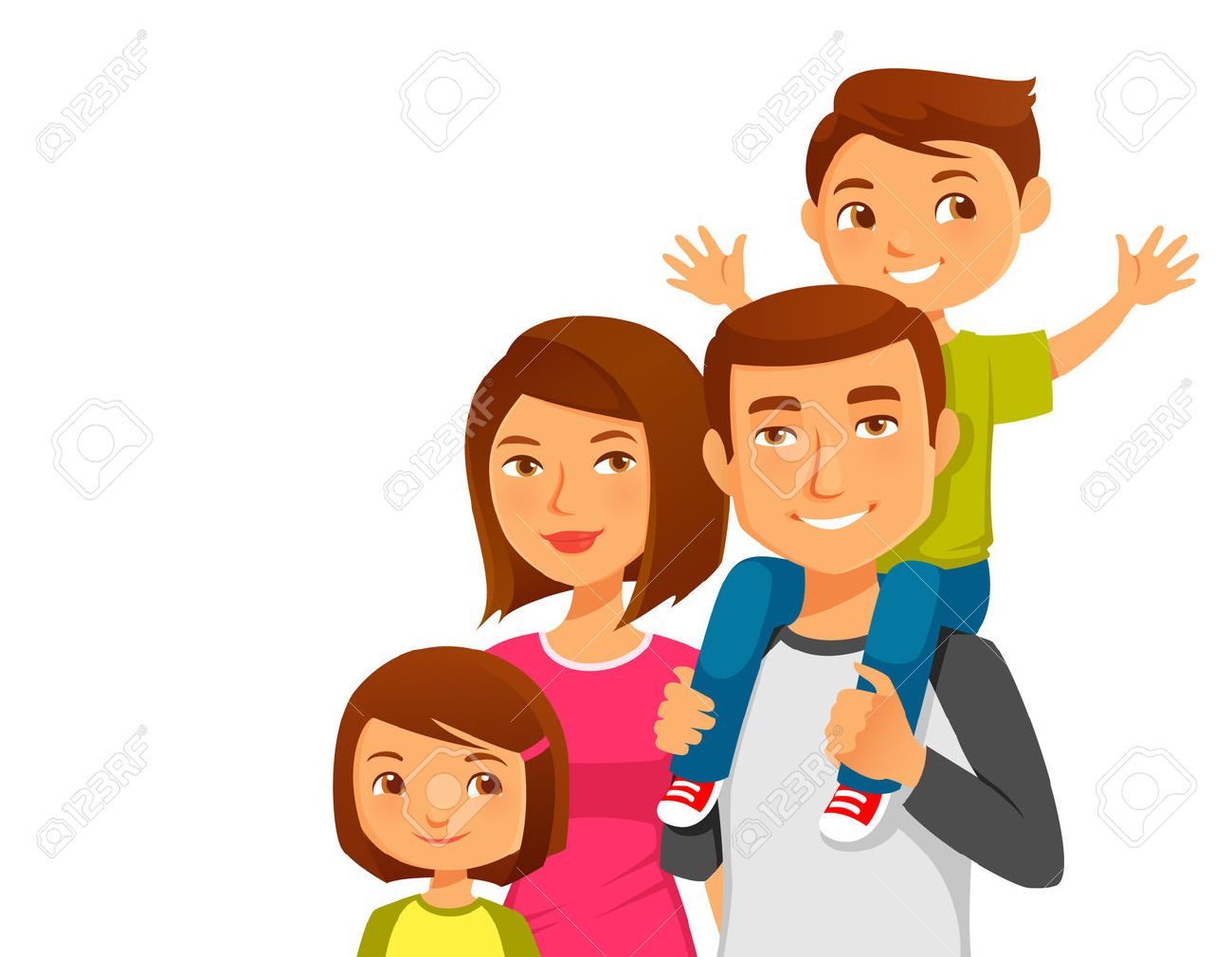 cartoon family