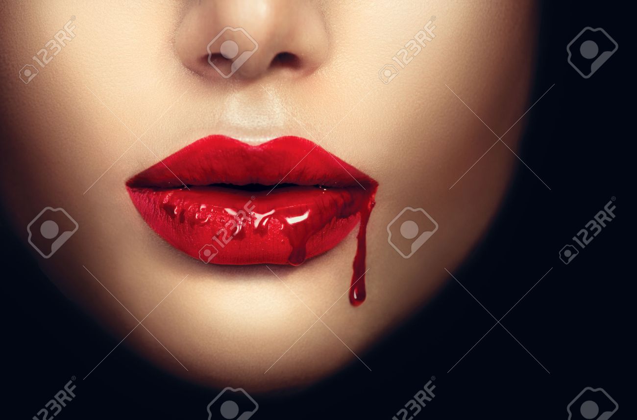 Image result for blood on lips