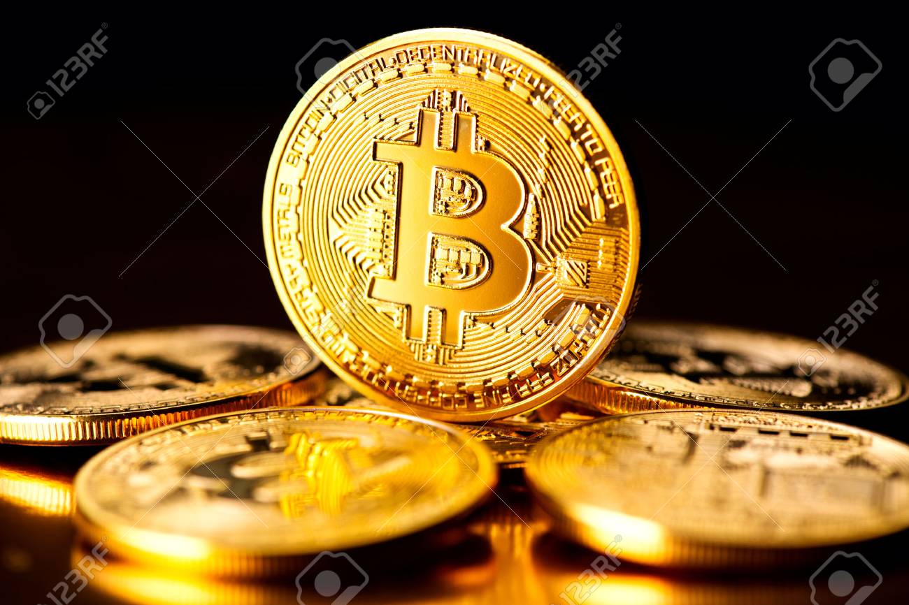cryptocurrency mining black background
