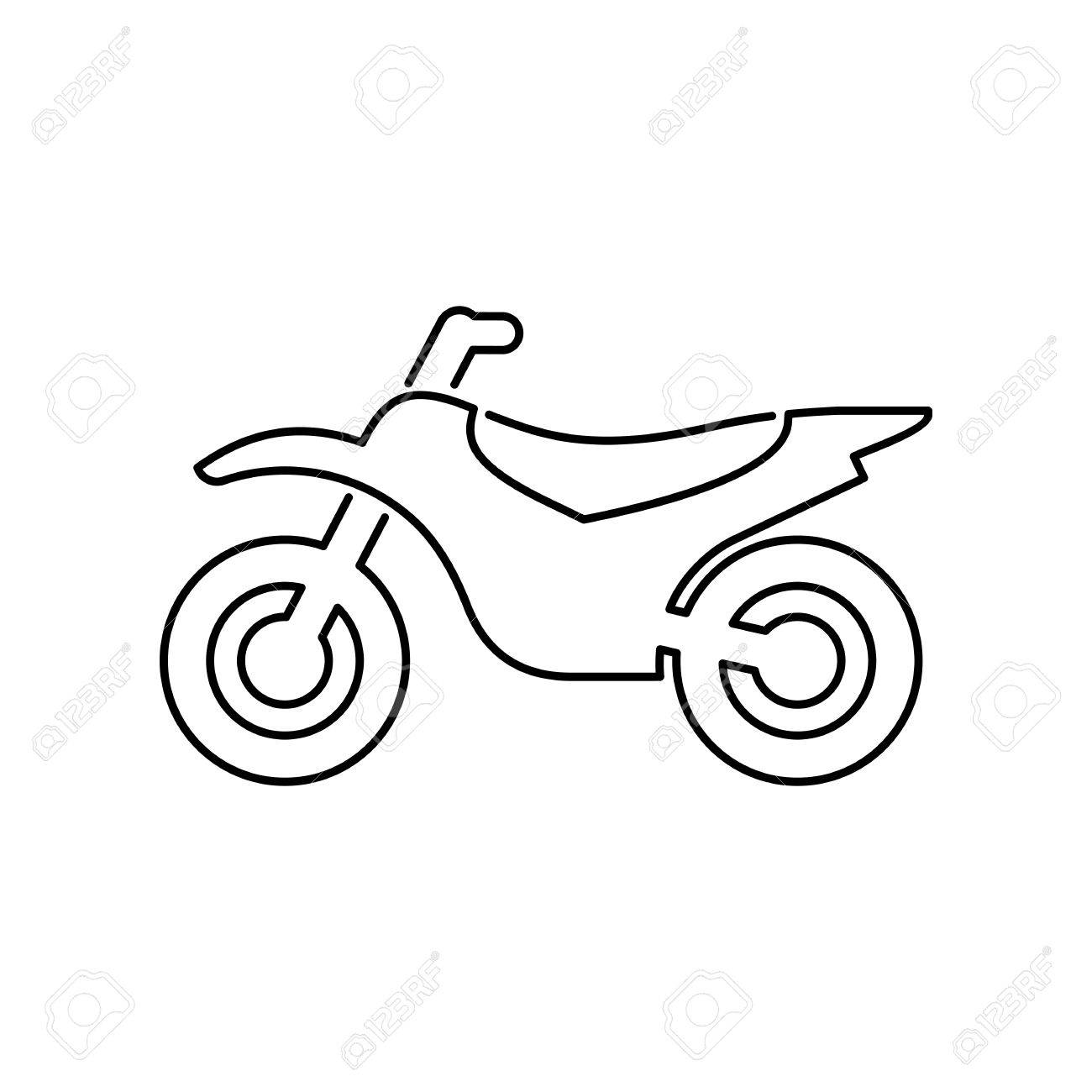 Motorcycle, Motorbike Icon Simple Flat Vector Illustration. Royalty Free  SVG, Cliparts, Vectors, and Stock Illustration. Image 78690369., image size:1300x1300