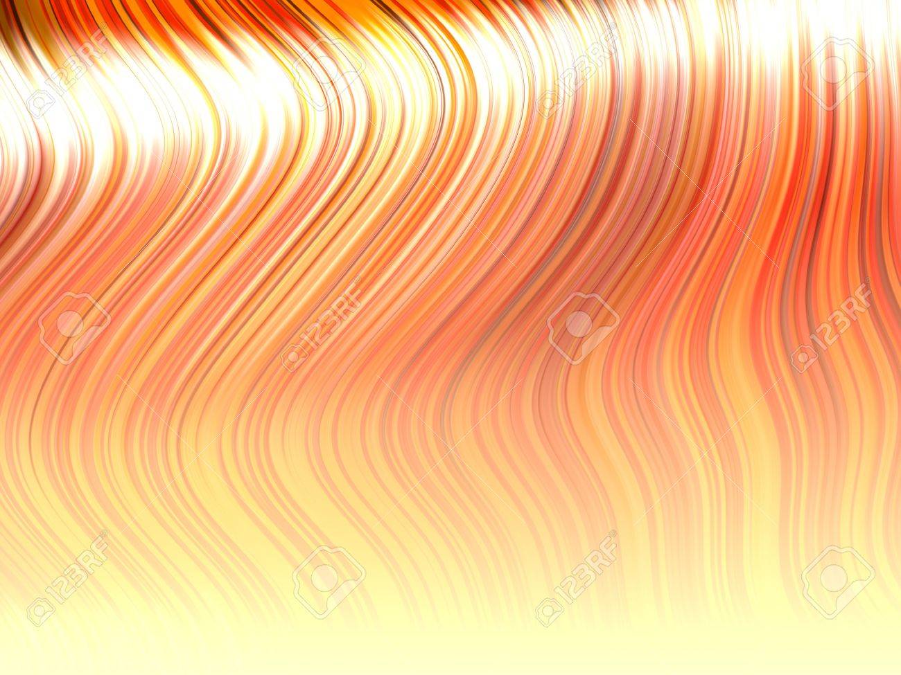 光沢のあるオレンジと黄色の髪の鎖 アニメ 漫画のスタイル の写真素材 画像素材 Image