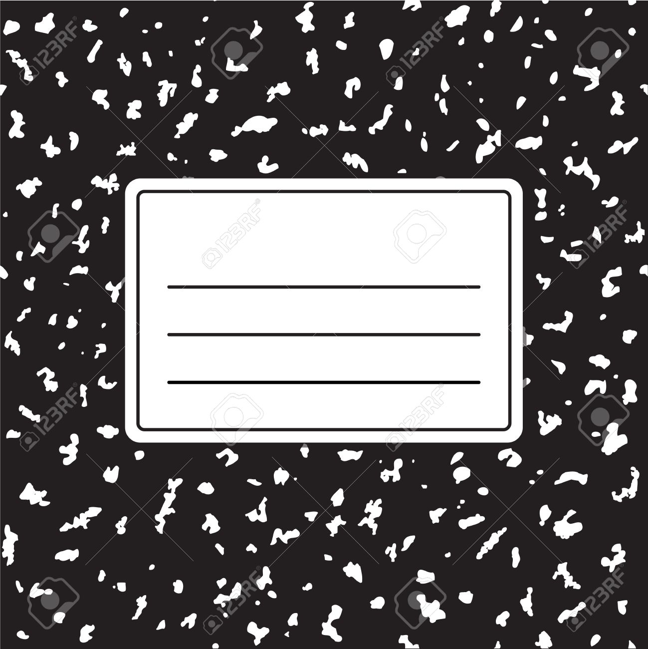 traditional notebook cover template vector illustration background notebook cover template