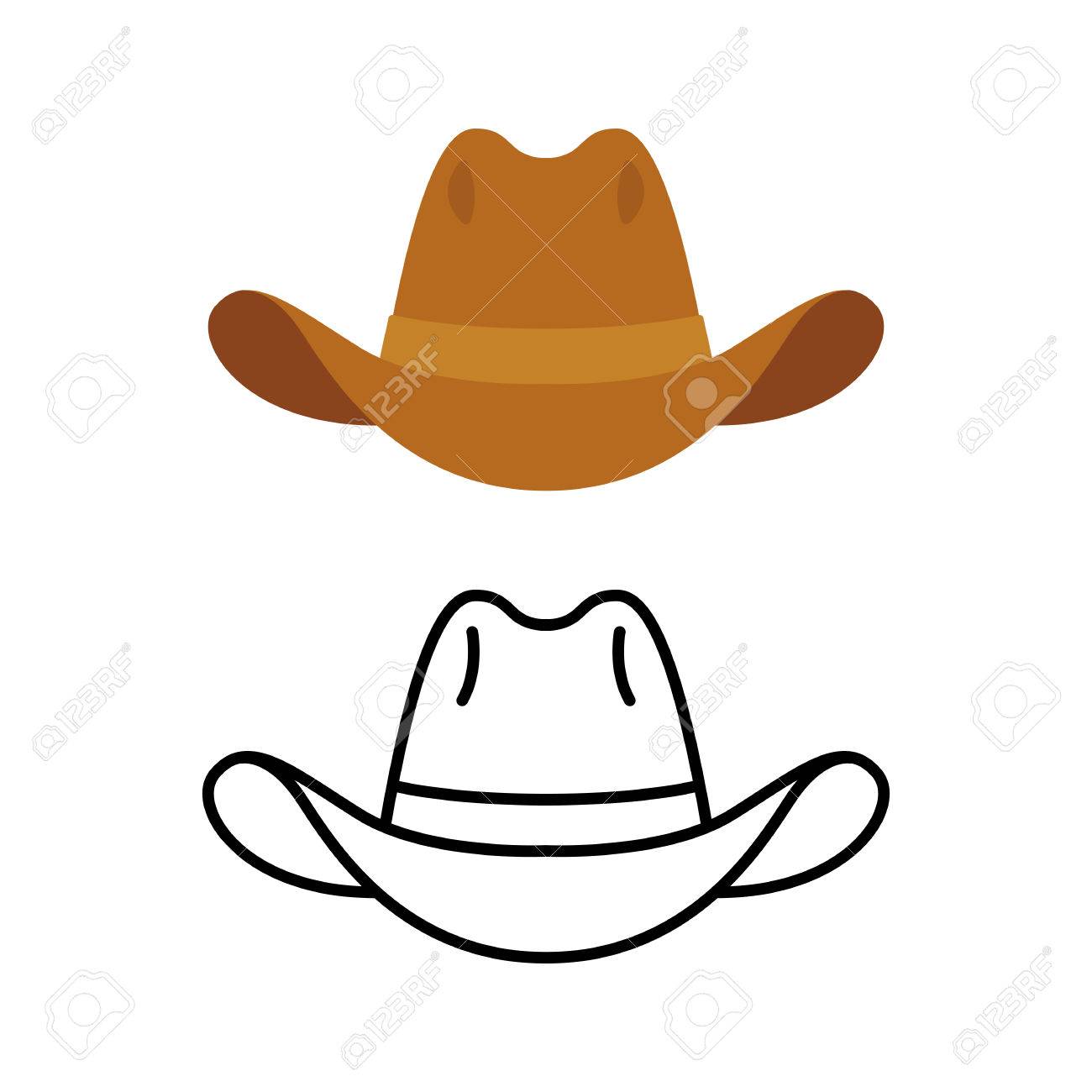 dibujo sombrero vaquero