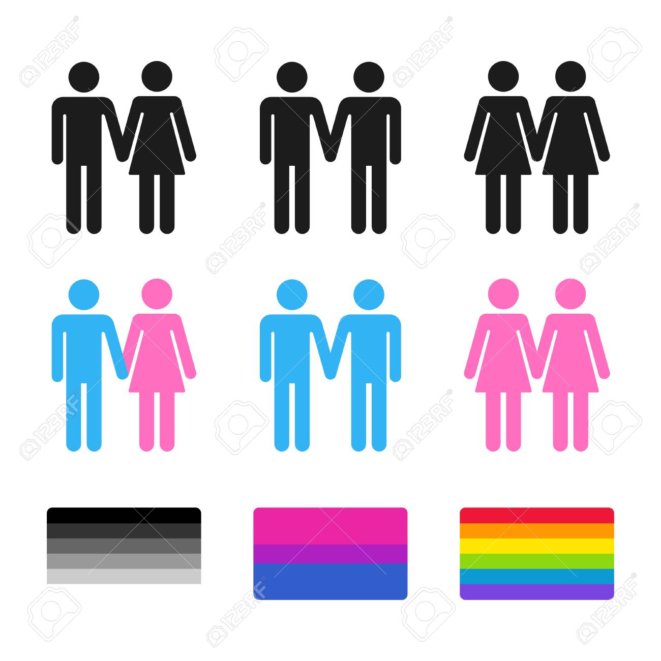 Heterosexual y gay