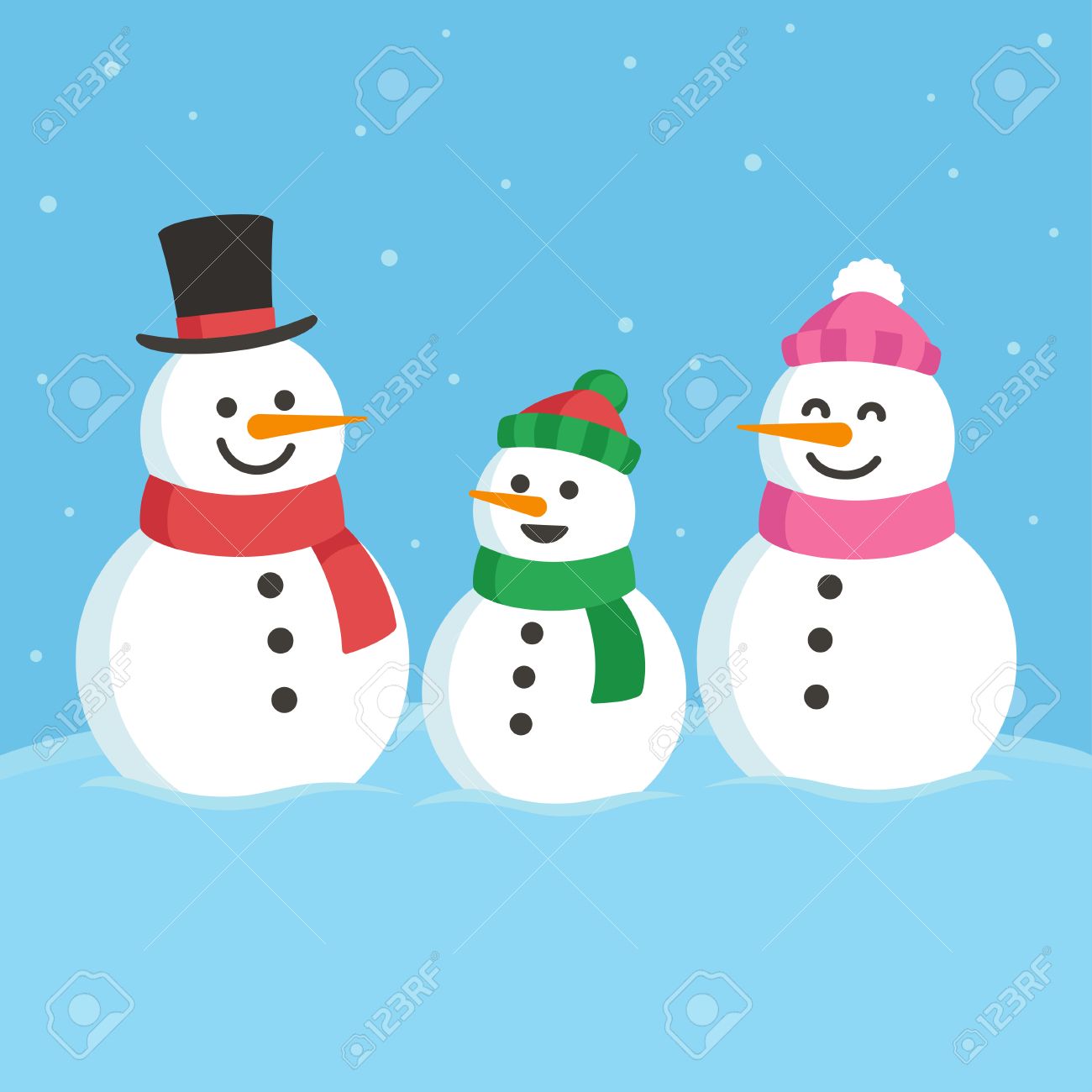 Free Free 202 Snowman Family Svg Free SVG PNG EPS DXF File