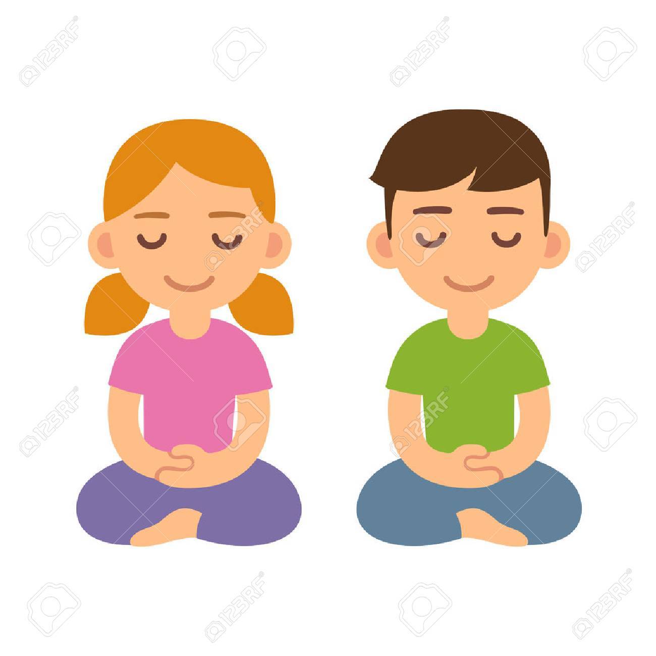 Cartoon Meditating Children, Boy And Girl. Cute Meditation And Mindfullness Illustration. Royalty Free SVG, Cliparts, Vectors, And Stock Illustration. Image 68820473. Cartoon Meditating Children, Boy And Girl. Cute Meditation And Mindfullness Illustration. Royalty Free SVG, Cliparts, Vectors, And Stock Illustration. Image 68820473.