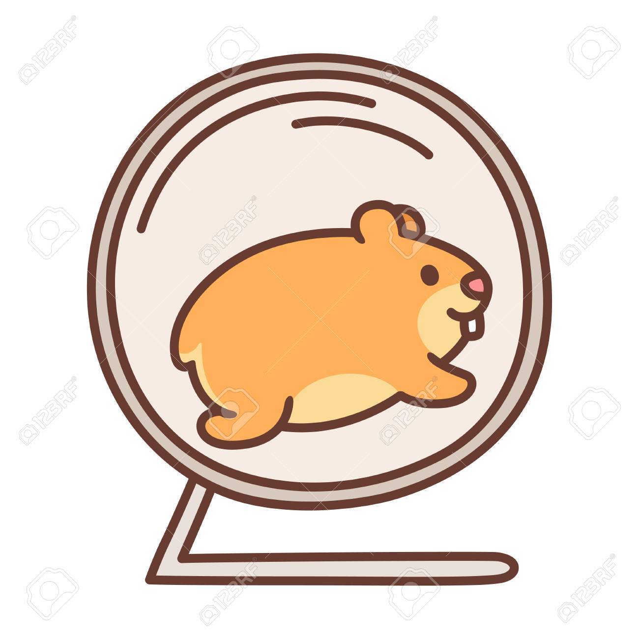 hamster in a hamster wheel