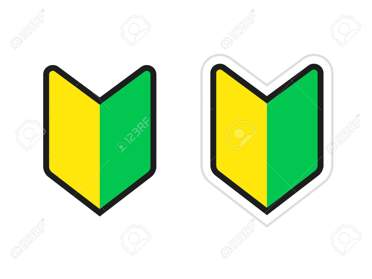 Wakaba Or Shoshinsha Mark, Car Sticker