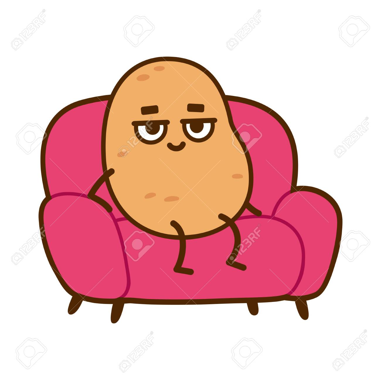 lazy couch potato